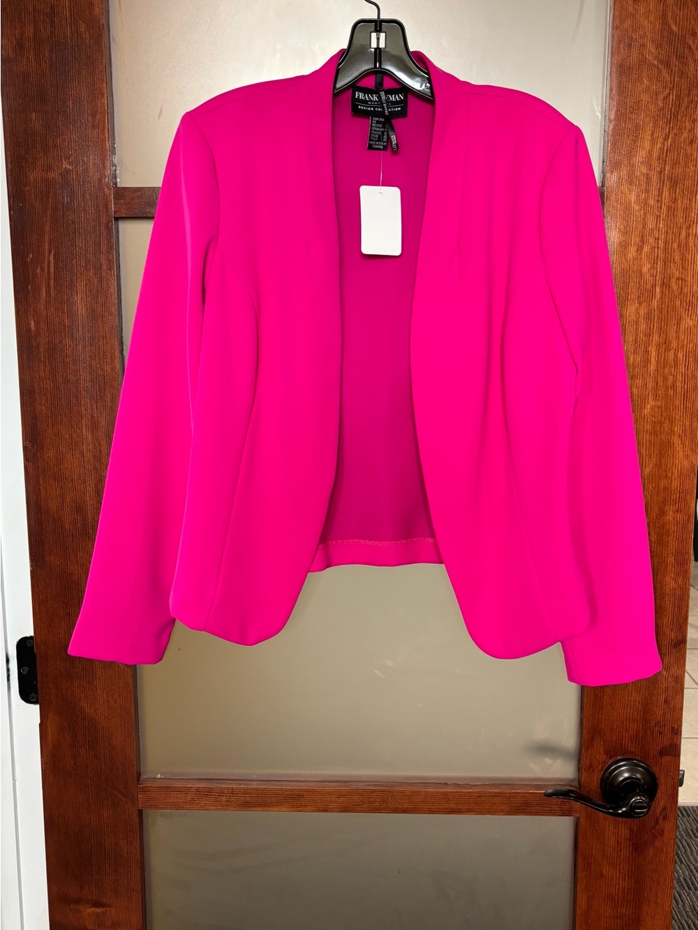 Frank Lyman Design Hot Pink Open-Front Blazer Jacket